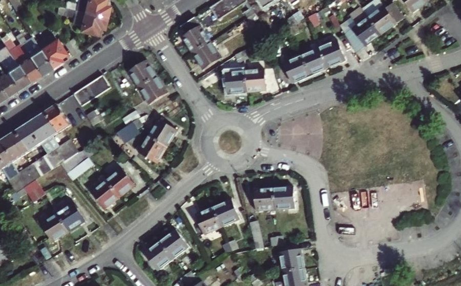 Vue aérienne du Rue Louis Braille