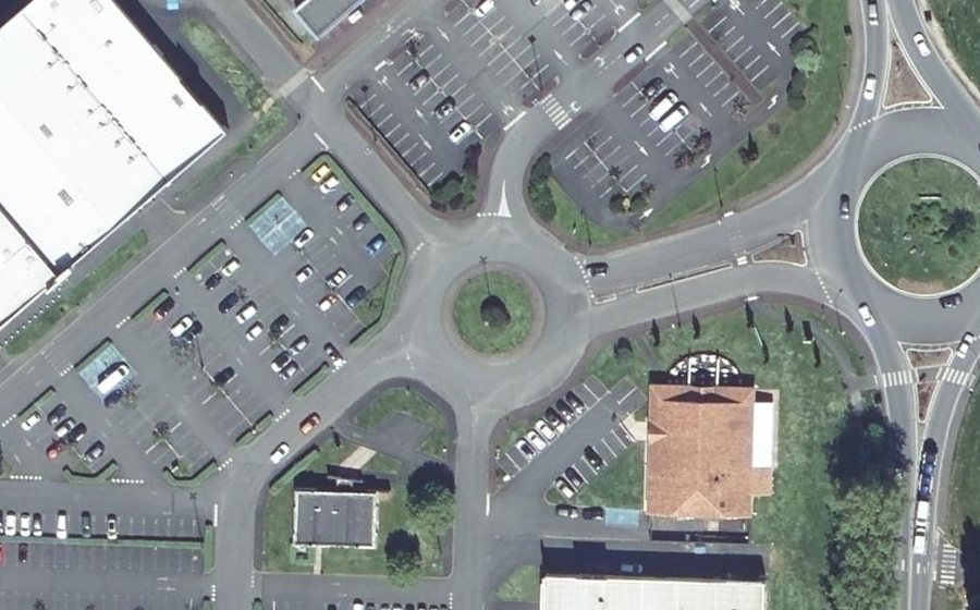 Vue aérienne du Zone d'Activité du Ponteix