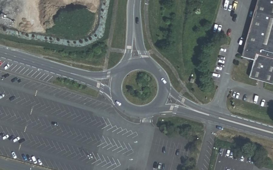 Vue aérienne du Place Édouard Michelin