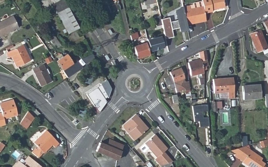 Vue aérienne du Rond-Point Jules Ferry