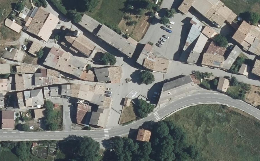 Vue aérienne de la Place San Sébastian