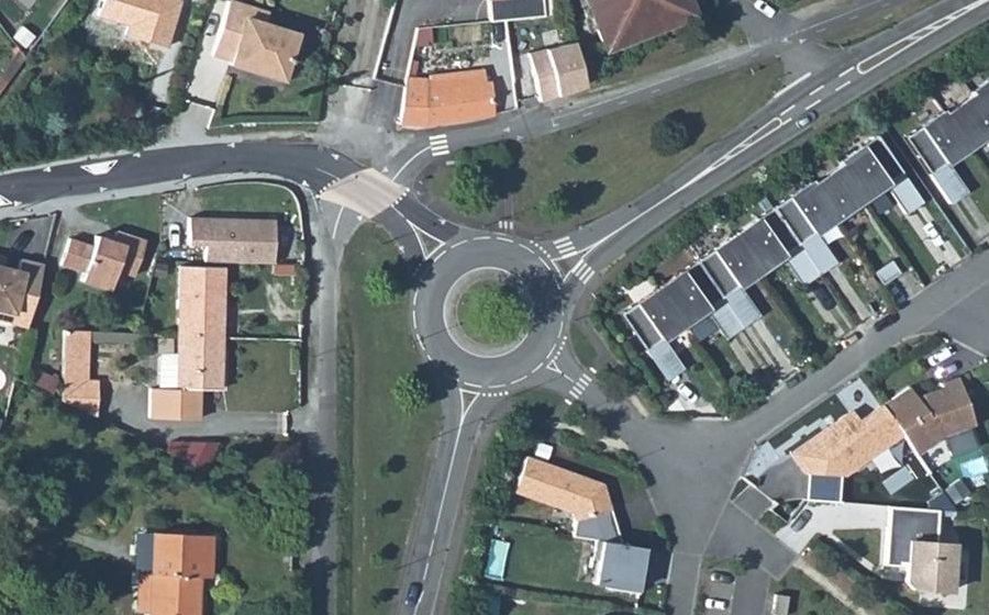 Vue aérienne du Rond-Point du Lac Nokoué