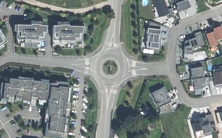 Vue aérienne du Rue d'Achenheim