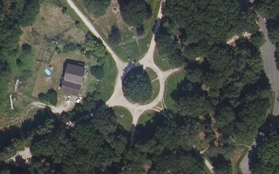 Vue aérienne du Carrefour de Montgeron