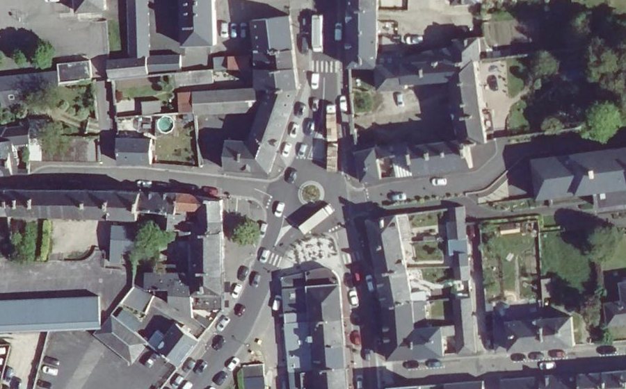 Vue aérienne du Rue de Poterie