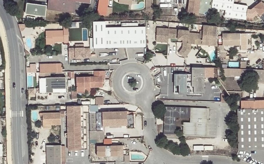 Vue aérienne du Avenue du Château Laugier