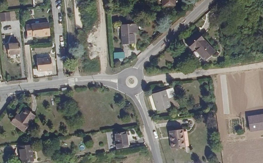 Vue aérienne du Rue de Brezolles
