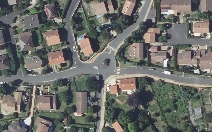 Vue aérienne du Rond-point anonyme n°4208561
