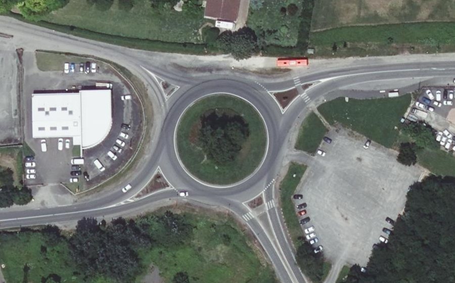 Vue aérienne du Giratoire Marc Dautry