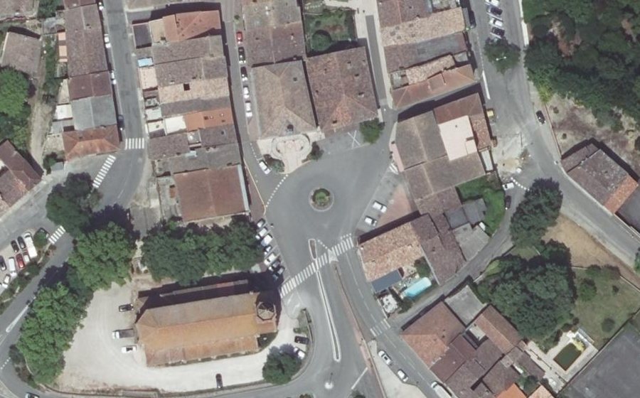 Vue aérienne du Place de la République