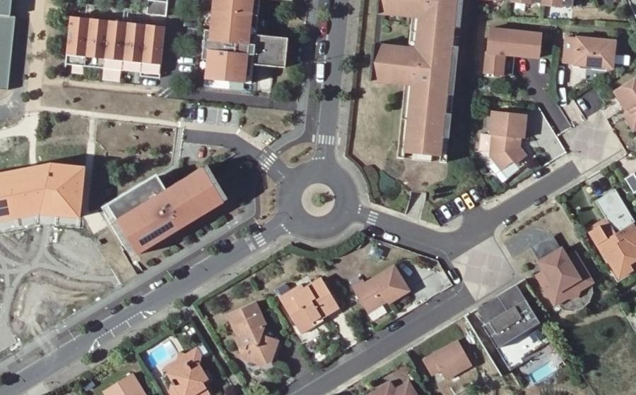 Vue aérienne du Esplanade Toussaint Louverture