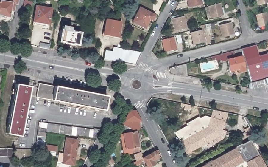 Vue aérienne du Boulevard Régis Gignier