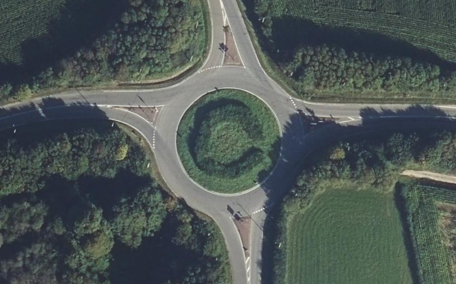 Vue aérienne de la Secheresse