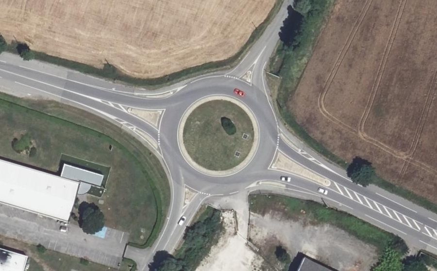 Vue aérienne du Rond-point anonyme n°4233692