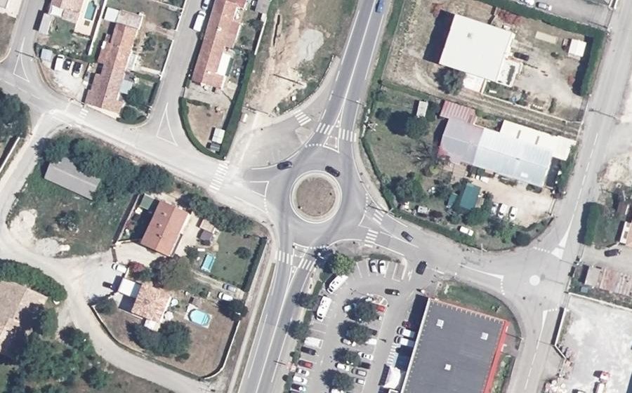 Vue aérienne du Rond-point anonyme n°4234233