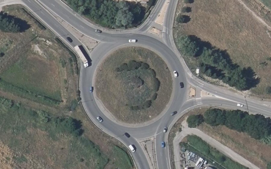 Vue aérienne du Rond-point anonyme n°4234446