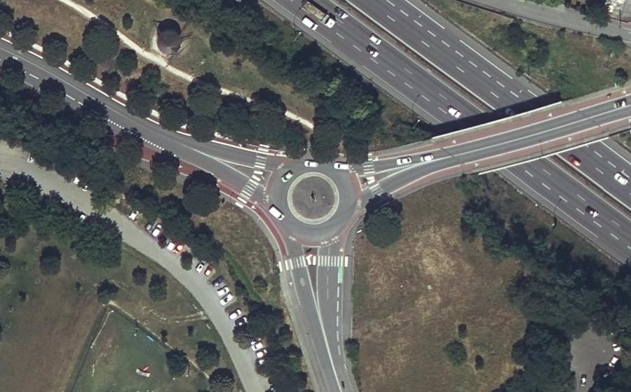 Vue aérienne du Route de Bayonne