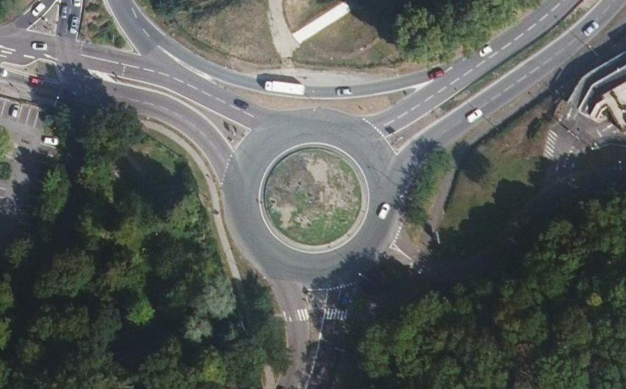 Vue aérienne du Clé des Champs