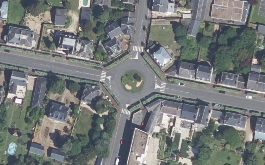 Vue aérienne du Avenue de la République