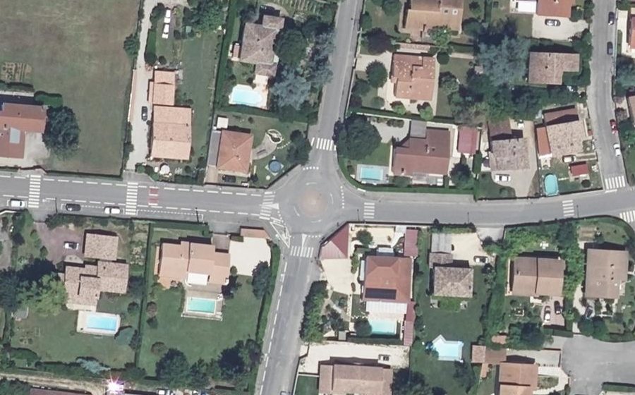 Vue aérienne du Rond-point anonyme n°4244509
