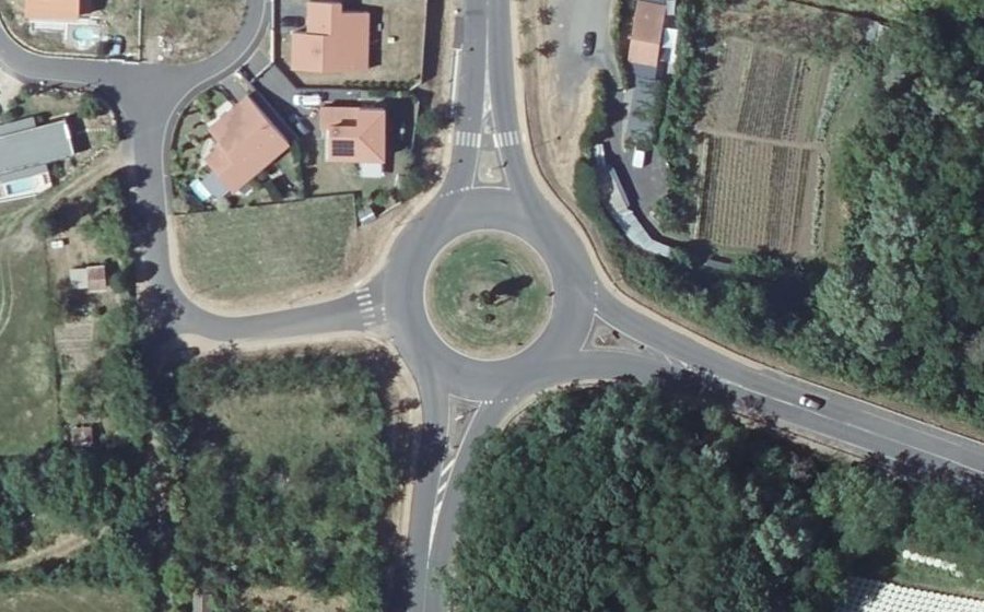 Vue aérienne du Avenue de la Libération