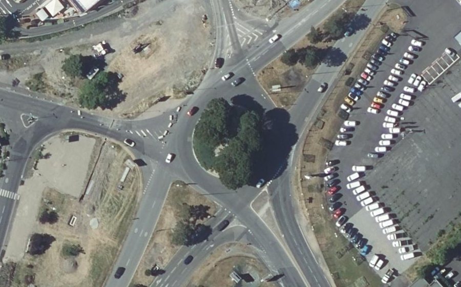 Vue aérienne du Rond-point anonyme n°4245997
