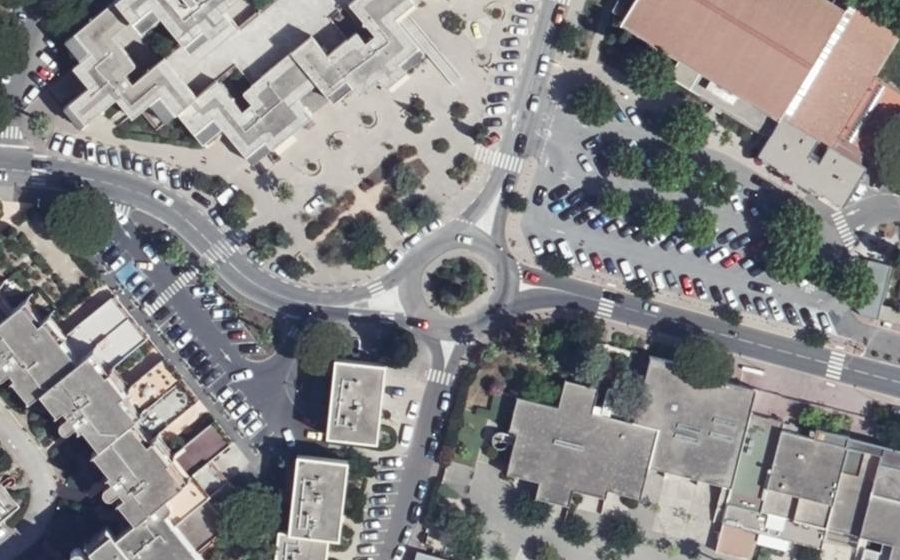 Vue aérienne du Rond-Point de la Galite