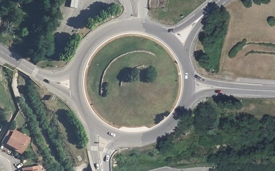 Vue aérienne du Giratoire de l'Agriculture