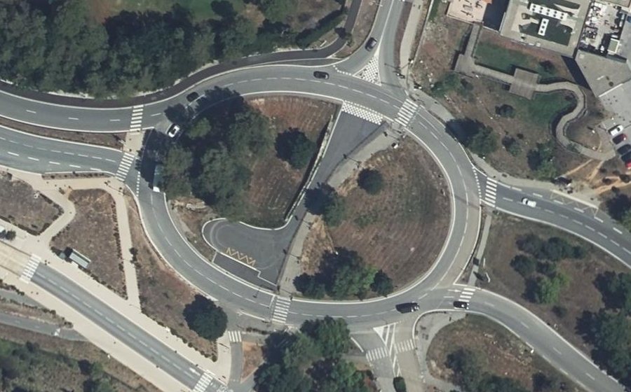 Vue aérienne du Carrefour Saint-Philippe