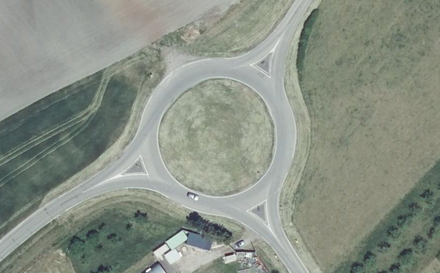 Vue aérienne du Rond-point anonyme n°42539997
