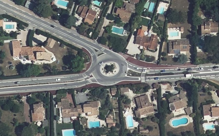 Vue aérienne du Rond-Point d'Aschheim