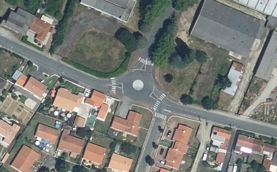 Vue aérienne du Rue de la Poctière