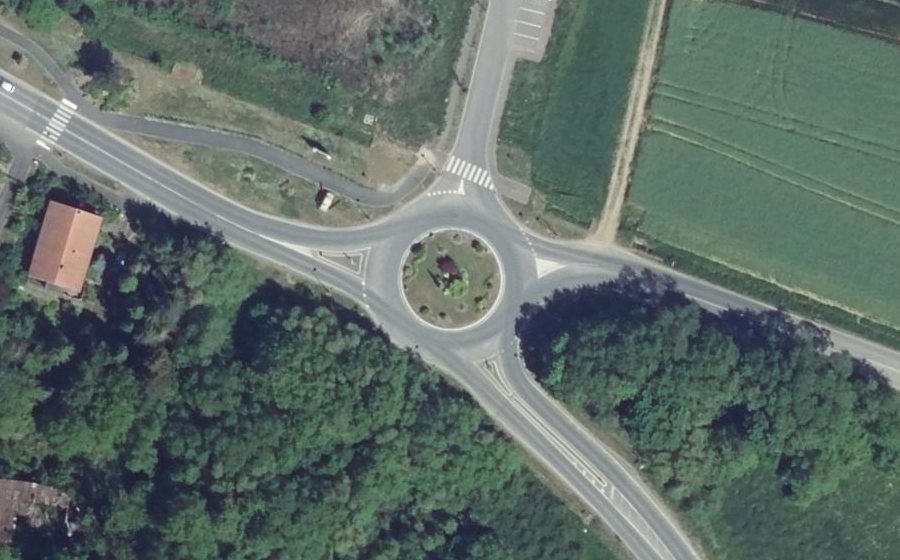 Vue aérienne du Route de Metz