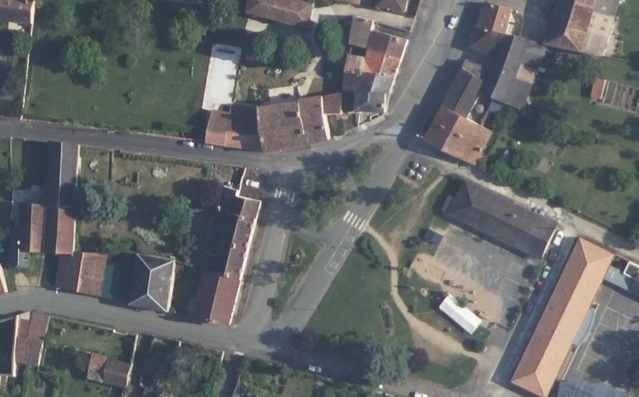 Vue aérienne du Rond-Point du Square