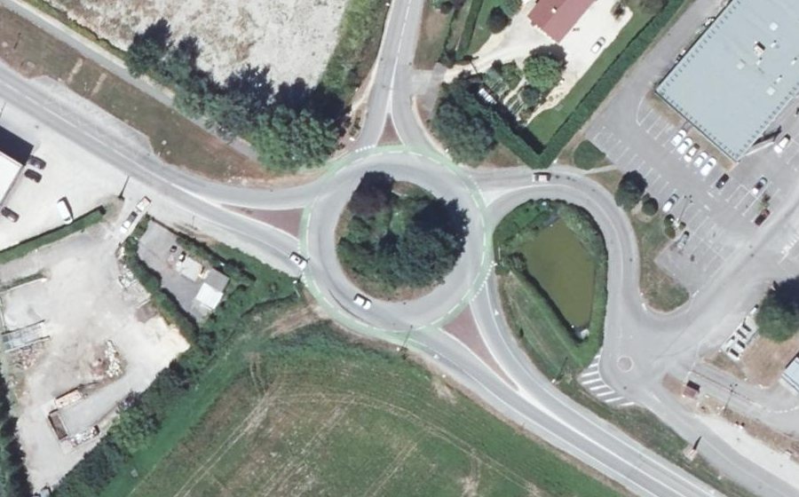 Vue aérienne du Rond-point anonyme n°4270766