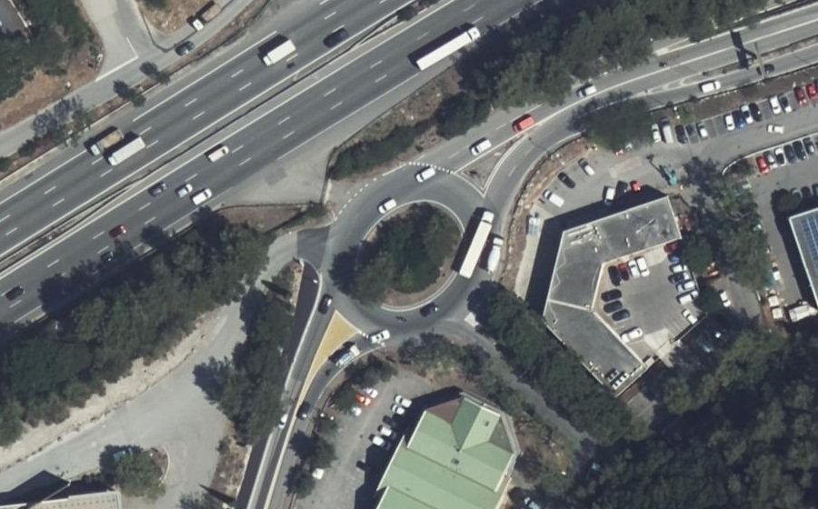 Vue aérienne du Rond-Point de la Farigoule