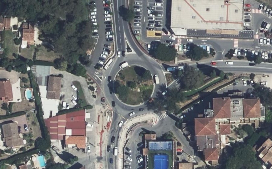 Vue aérienne du Rond-Point de Tournamy