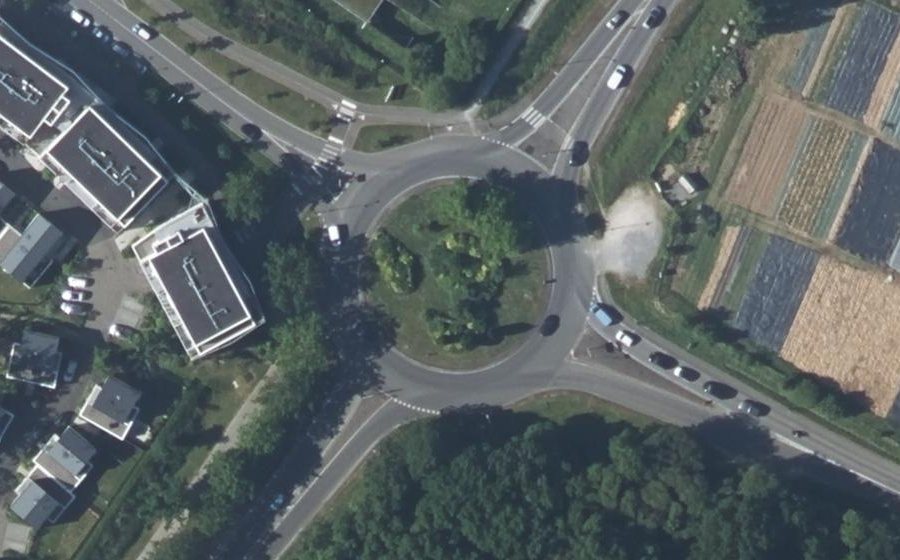 Vue aérienne du Rond-Point du Vignoble