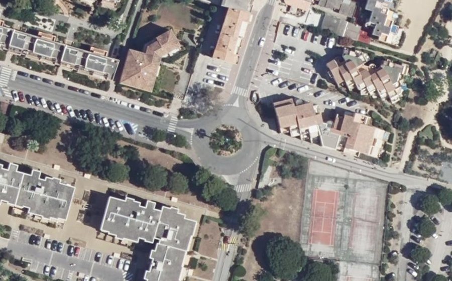 Vue aérienne du Avenue de la Mer