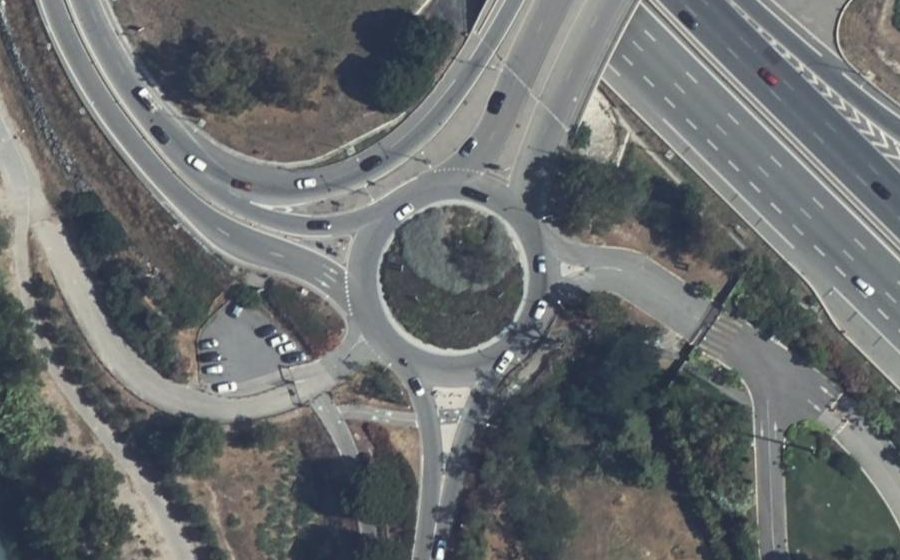 Vue aérienne du Rond-point anonyme n°4276842