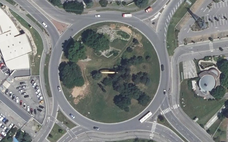 Vue aérienne du Giratoire de Valence 2