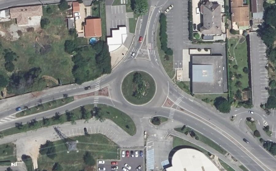 Vue aérienne du Rond-point anonyme n°4278365