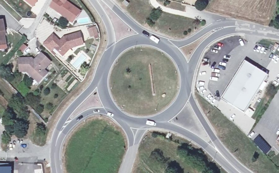 Vue aérienne du Rond-point anonyme n°4280316