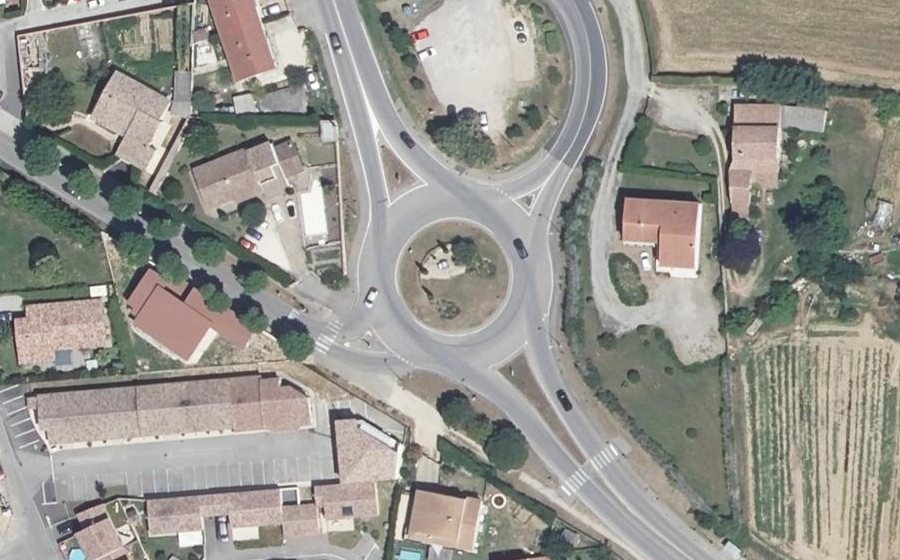 Vue aérienne du Rond-point anonyme n°4280830