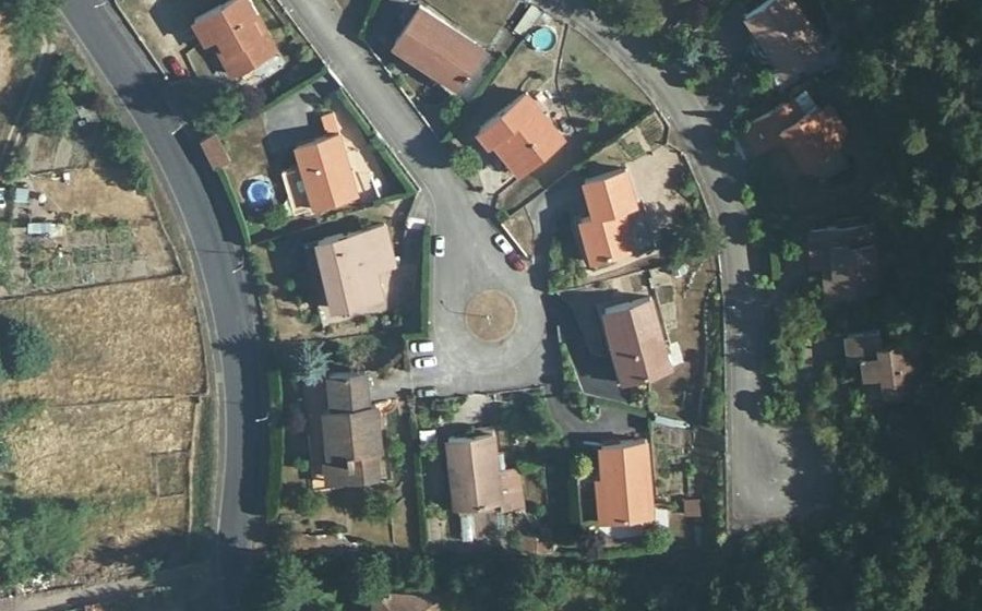 Vue aérienne du Impasse des Pruniers