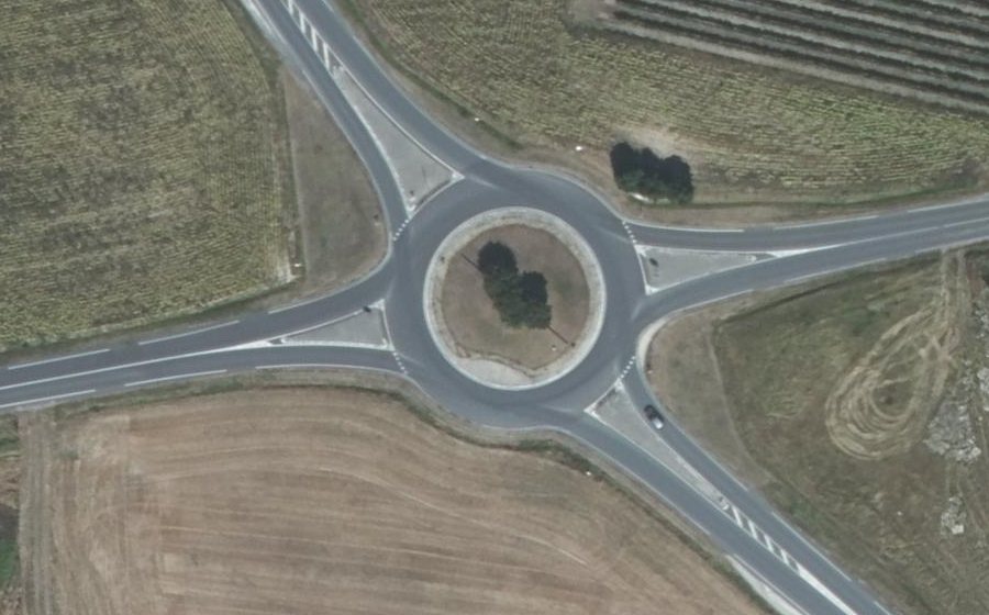 Vue aérienne du Rond-Point des Cagouilles
