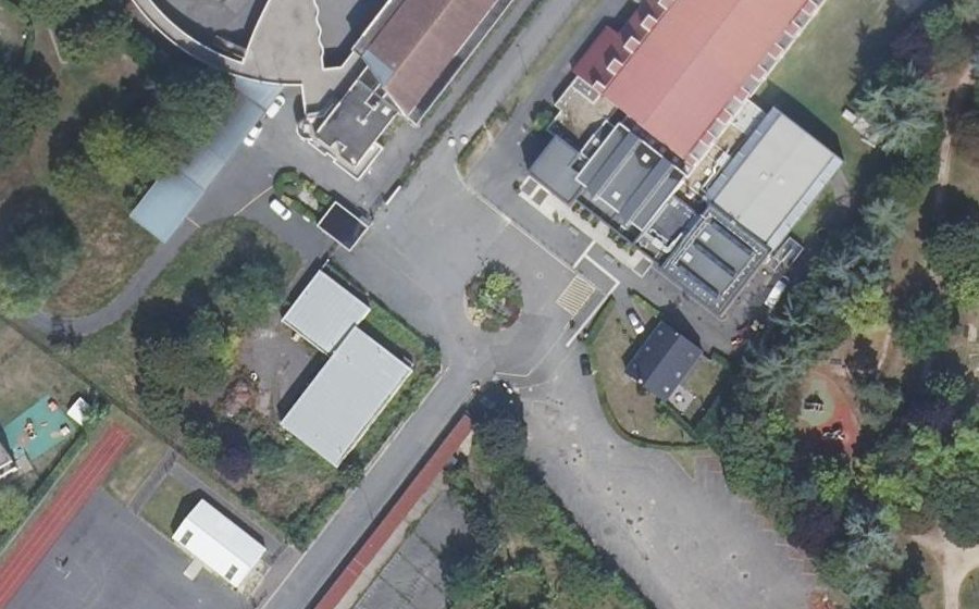 Vue aérienne du Place André Messager