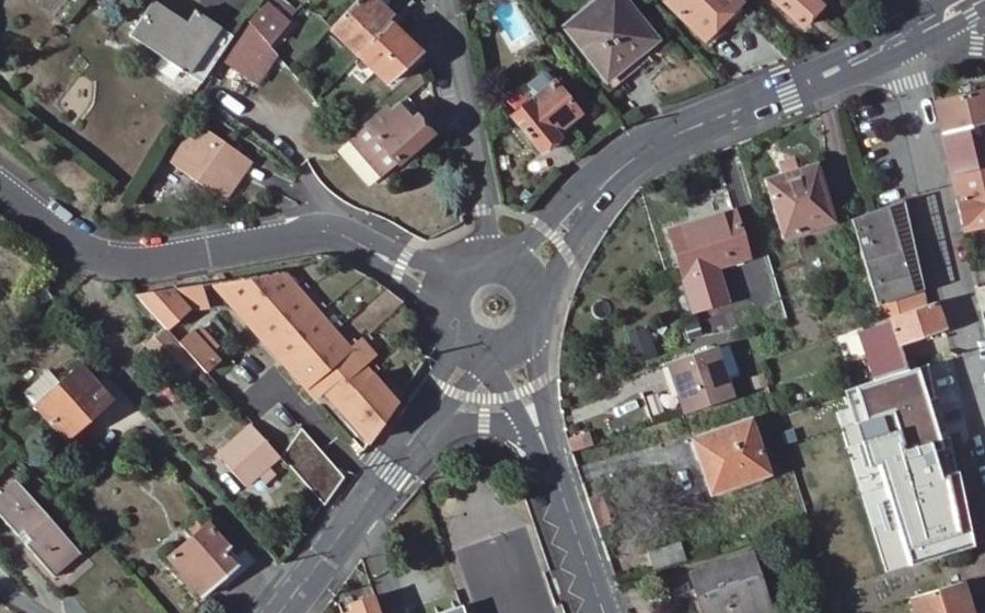 Vue aérienne du Carrefour du Pressoir