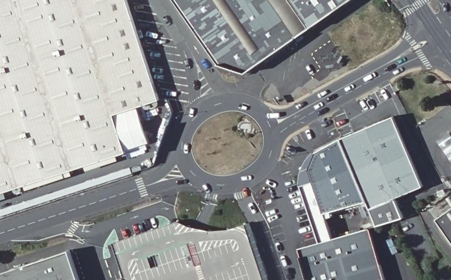 Vue aérienne du Rond-point anonyme n°4289289