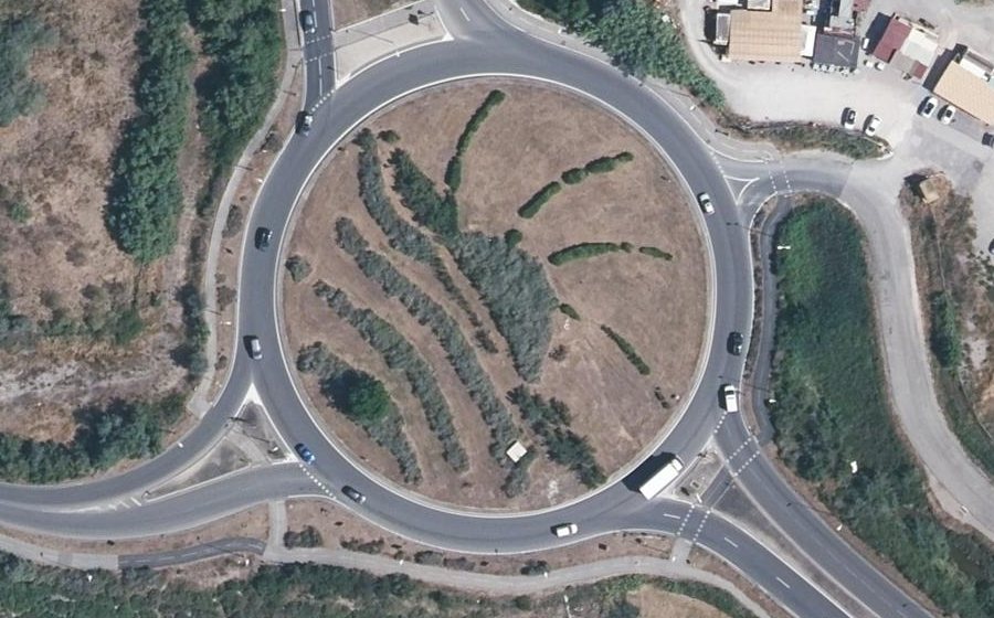 Vue aérienne du Rond-Point des 4 Vents